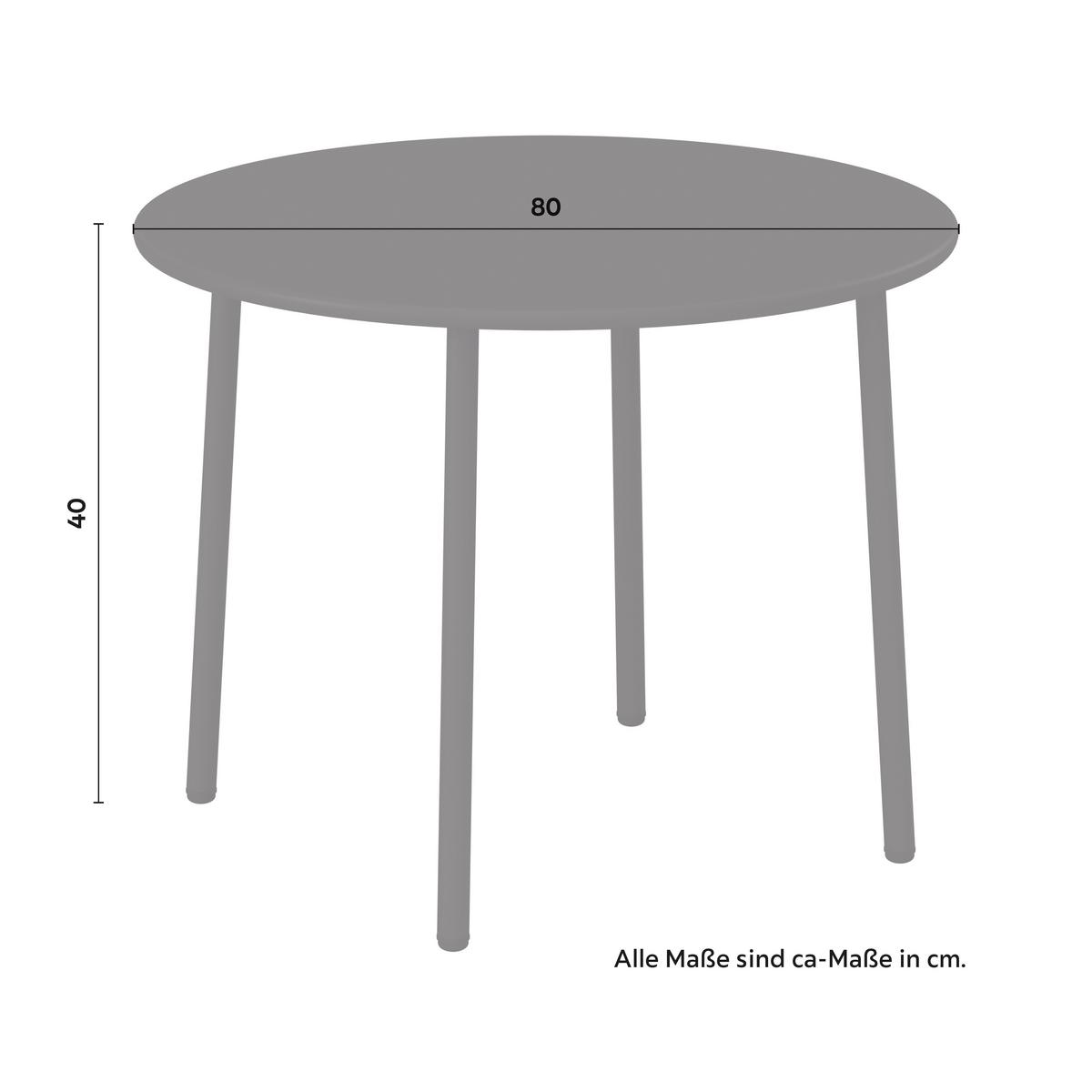 SÚPRAVA ZÁHRADNÉHO NÁBYTKU REINI - sivá/svetlosivá, Modern, kov/textil (120/74/68cm) - Mömax