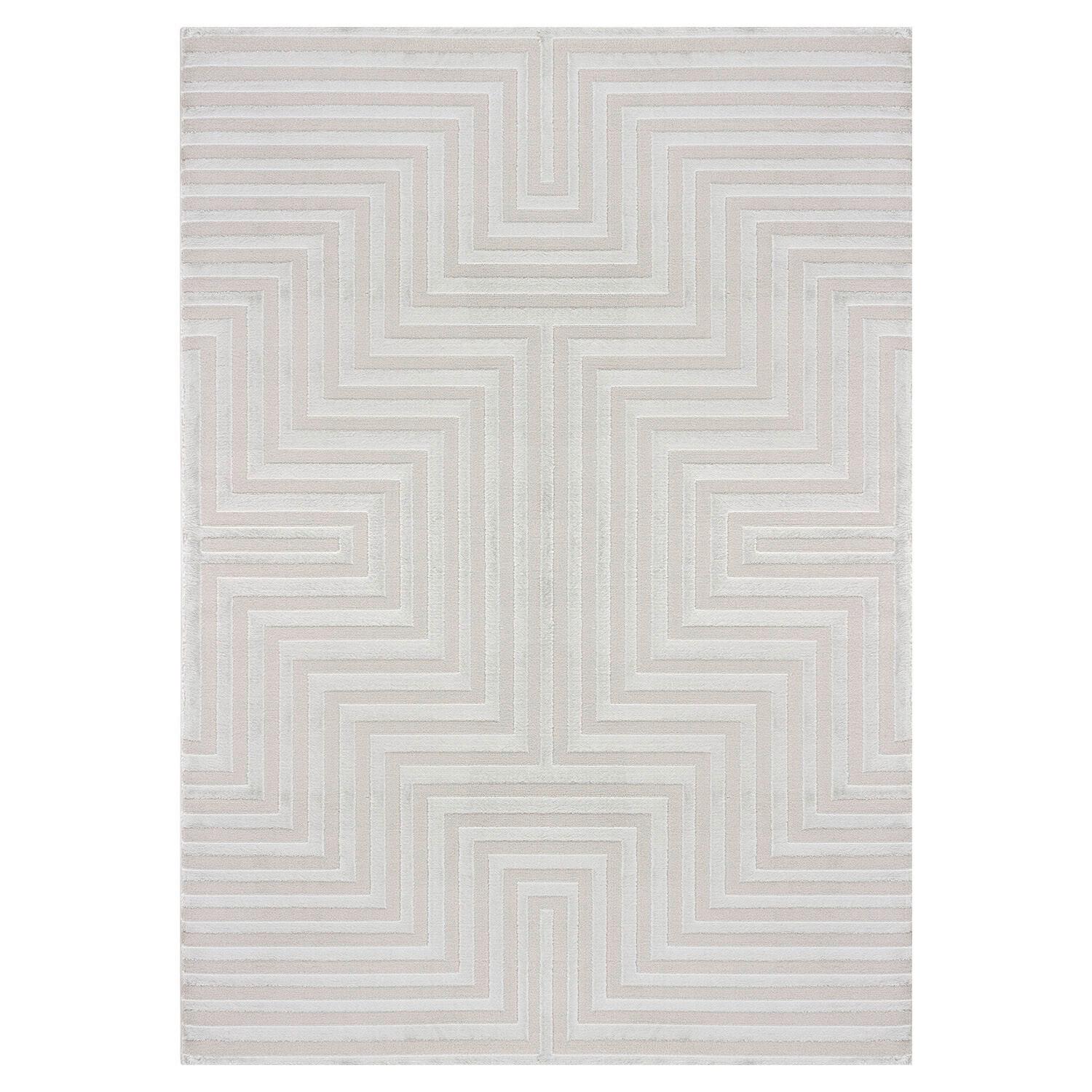 Webteppich Sahara - Silberfarben, Design, Textil (80/150cm) - Novel