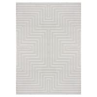 Webteppich Sahara - Silberfarben, Design, Textil (80/150cm) - Novel