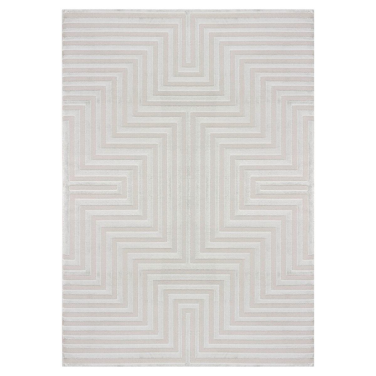 Webteppich Sahara - Silberfarben, Design, Textil (80/150cm) - Novel