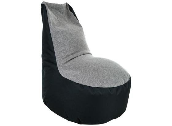 Sitzsack Alex - Schwarz/Grau, Basics, Textil (95/80/86cm) - Ombra Sitzsack Alex - Schwarz/Grau, Basics, Textil (95/80/86cm) - Ombra