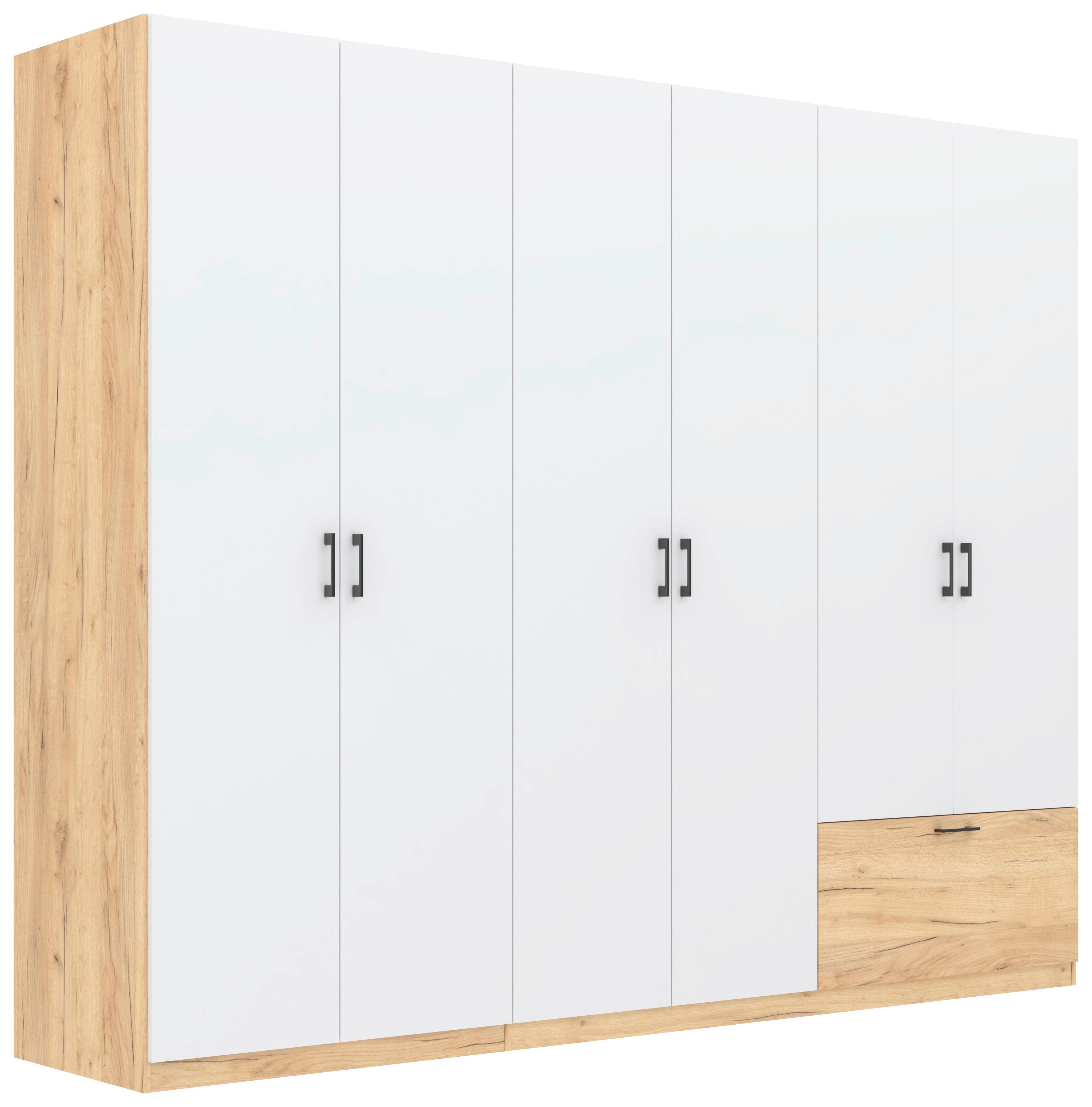 Kleiderschrank Mila - Eiche Artisan/Weiß, KONVENTIONELL, Holzwerkstoff (269/210/54cm)