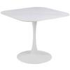 Esstisch Malta B: 90cm Weiß - Weiß, Design, Keramik/Metall (90/90/75cm) - MID.YOU