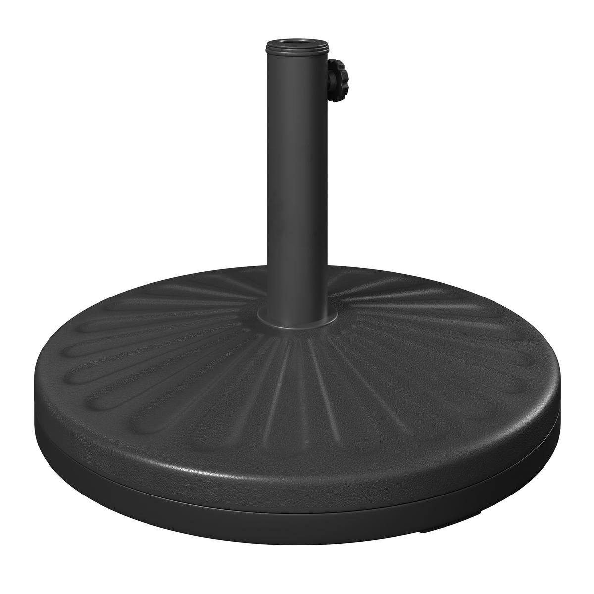 STOJAN NA SLNEČNÍK KARL - čierna, Basics, plast/kameň (50/34cm) - Mömax