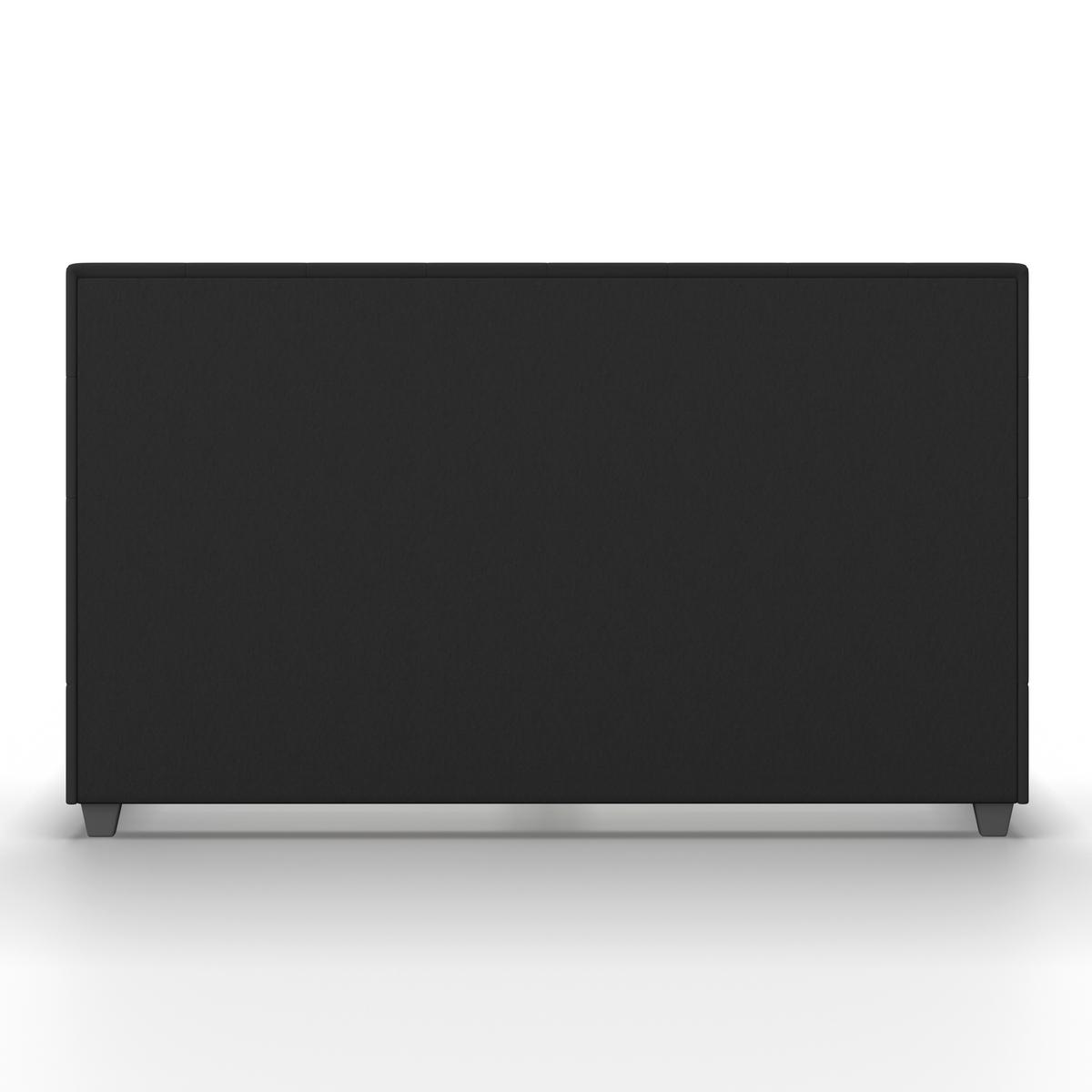 Čalouněná manželská postel FREDERICO, 180x200, černá - černá, Moderní, kov/dřevo (180/200cm) - Bessagi Home