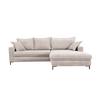 Ecksofa Armilla Creme S: 272x174 cm - Hellgrau/Creme, Design, Textil (272/174cm) - MID.YOU