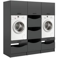 Prádelna Free Anhracit - antracitová, Basics, kompozitní dřevo (192/195/68cm) - MID.YOU