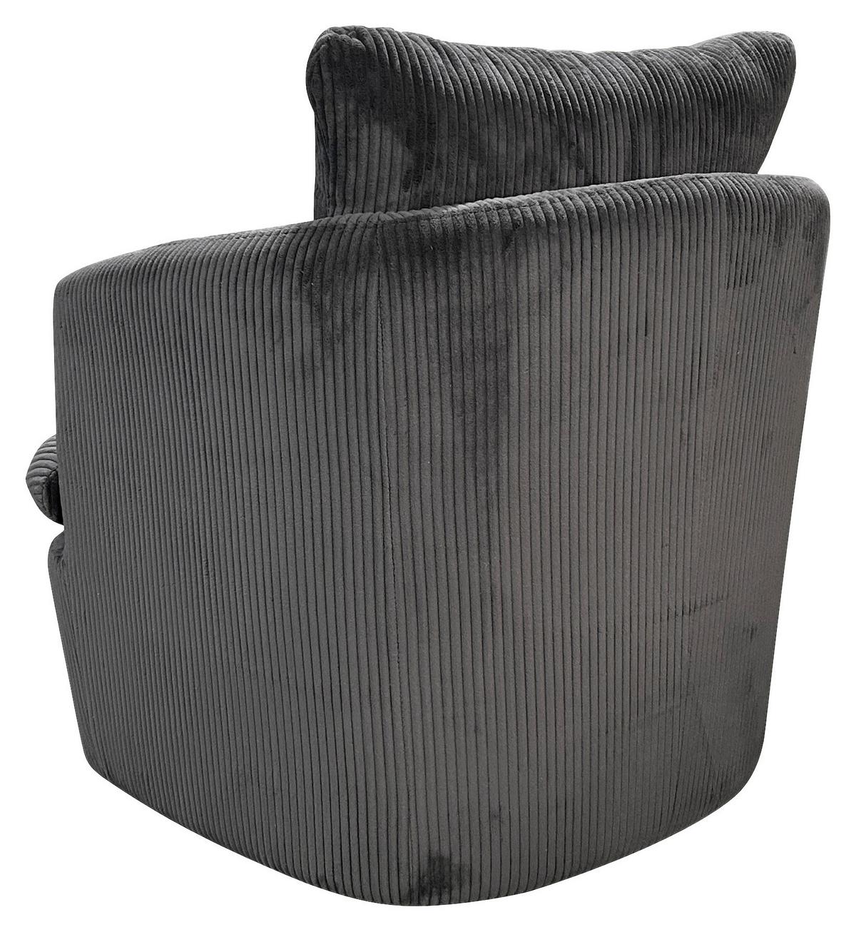 Sessel Harmony Dunkelgrau B: 72 cm - Dunkelgrau, Basics, Textil (72/78/77cm) - MID.YOU