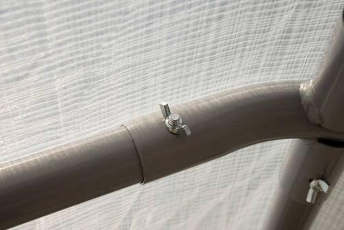 Gewächshaus Foliengewächshaus - Weiß/Grün, Basics, Kunststoff (180/200/240cm)