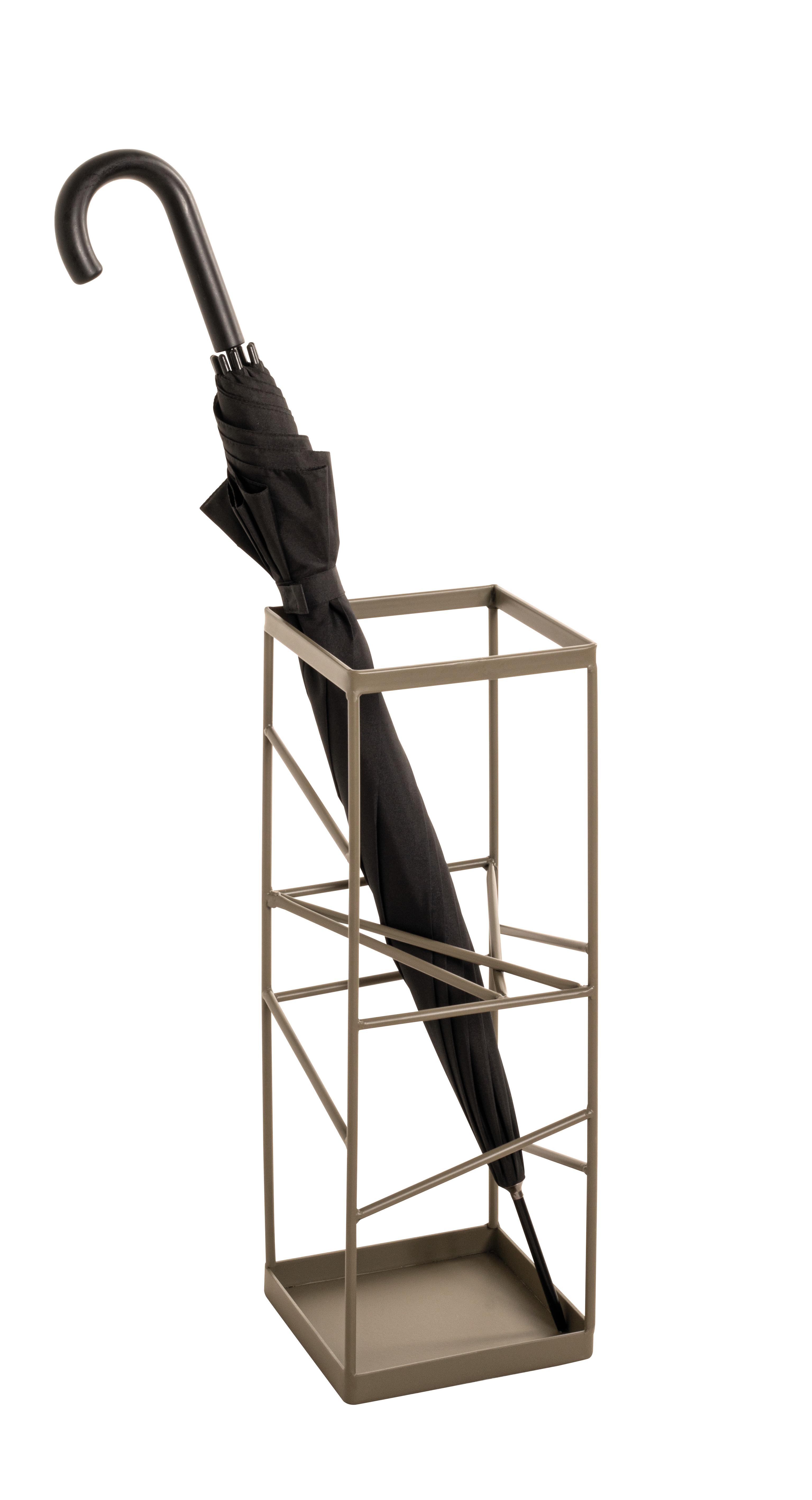 STOJAN NA DÁŽDNIKY ALLER - zelená, Modern, kov (17/49/17cm)