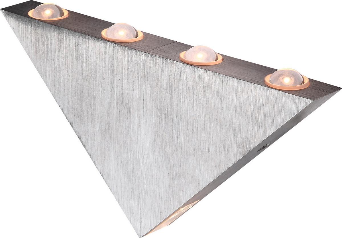 LED-Wandleuchte Gordon 5-Flammig Dreieckige Form - Design, Kunststoff/Metall (23,5/3/12,5cm) - Globo
