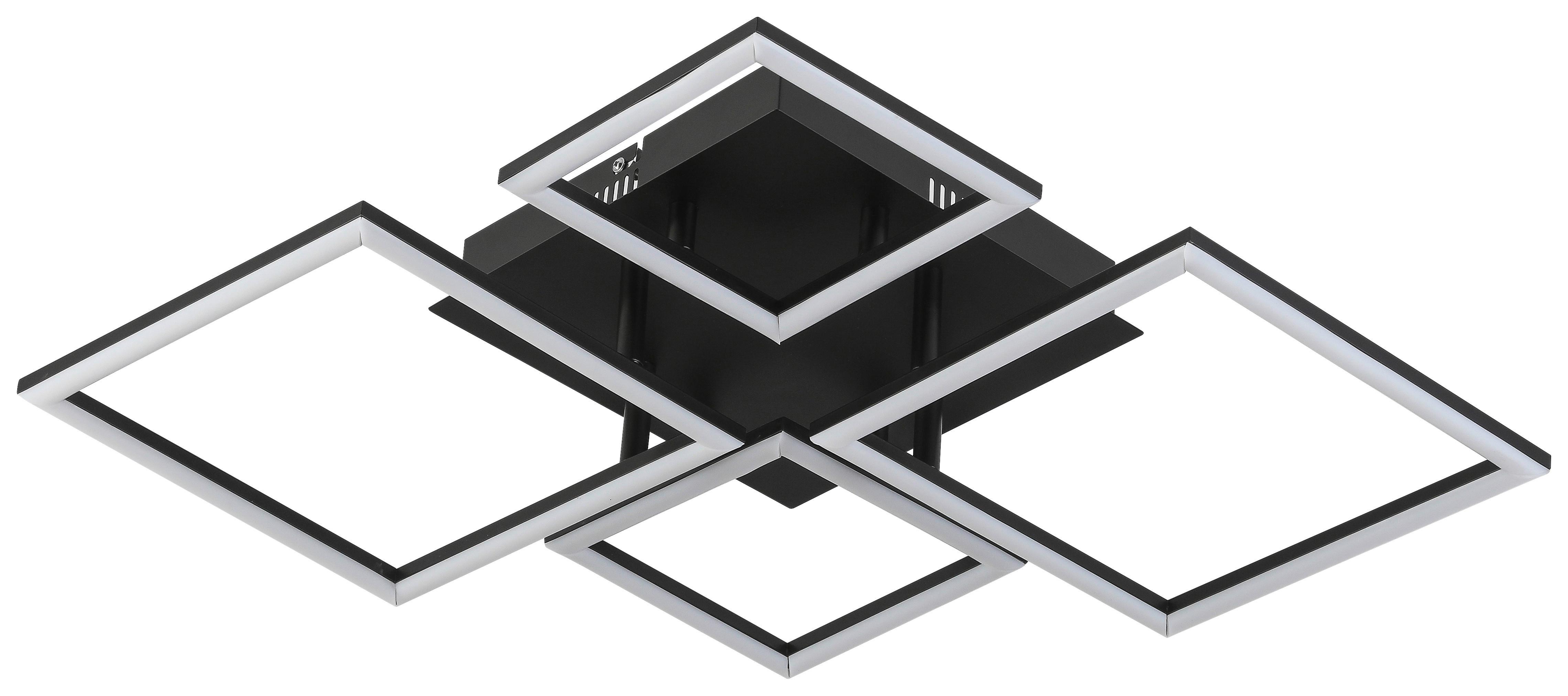 Stropní Led Svítidlo Fenja, Včet. Led 24w - černá, Moderní, kov/plast (78/52/8cm) - Premium Living