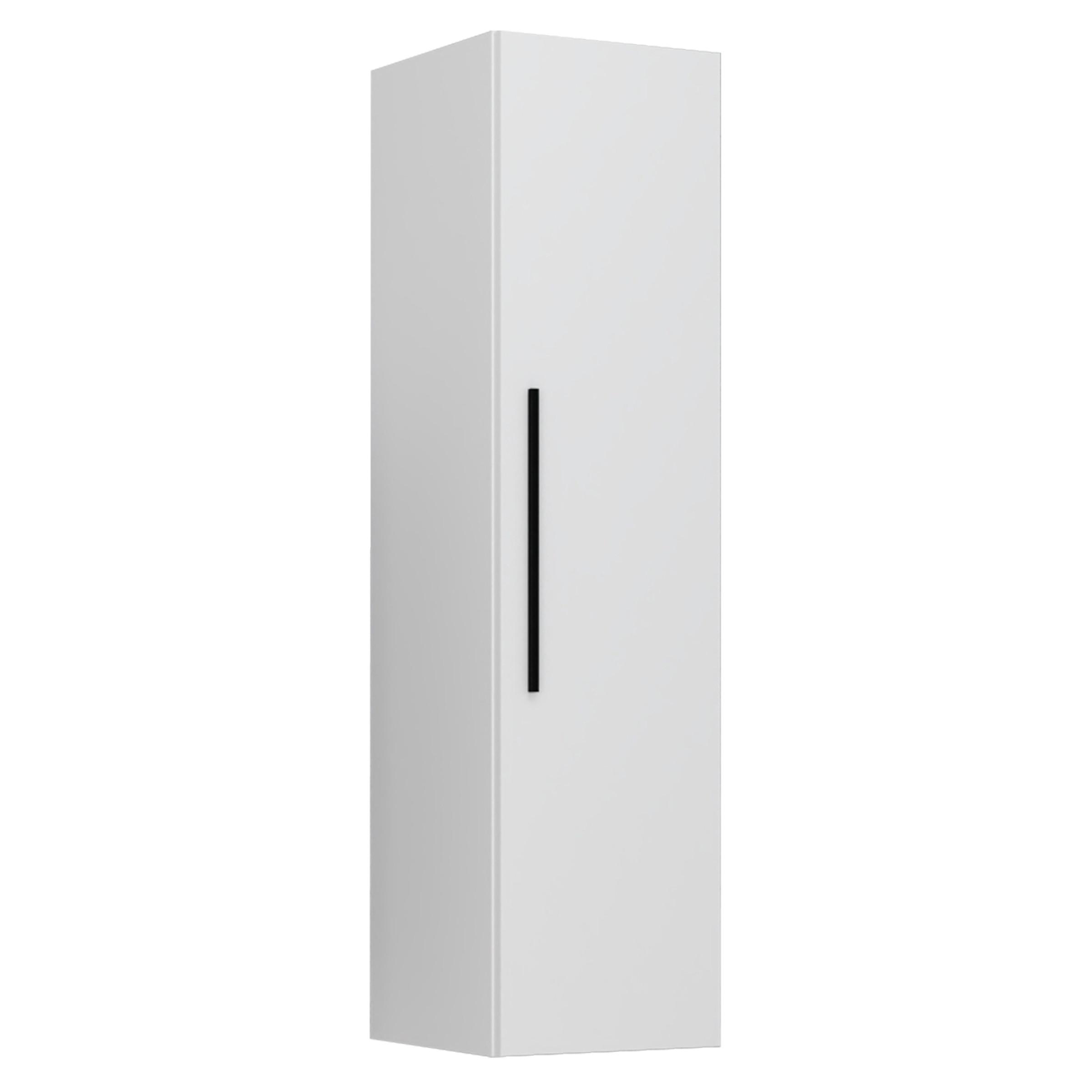 Závesná skrinka Arila š: 30 cm, biela - čierna/biela, Modern, kov/kompozitné drevo (30/115/30cm) - MID.YOU