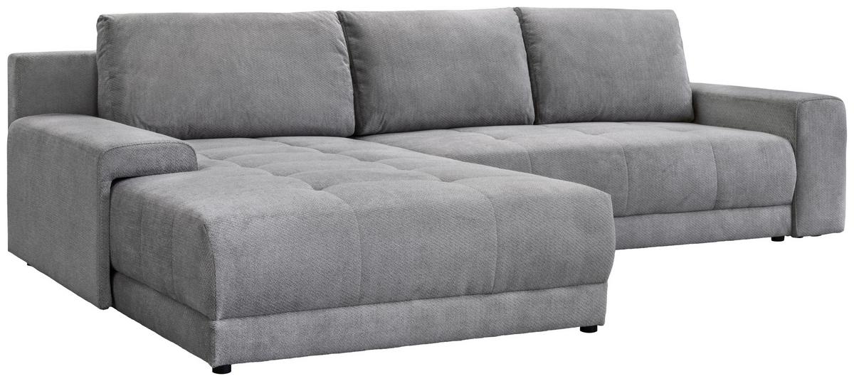 Rohová sedačka ADRIA, oboustranná, šedá - světle šedá, Trend, textil (213/208cm) - Luca Bessoni