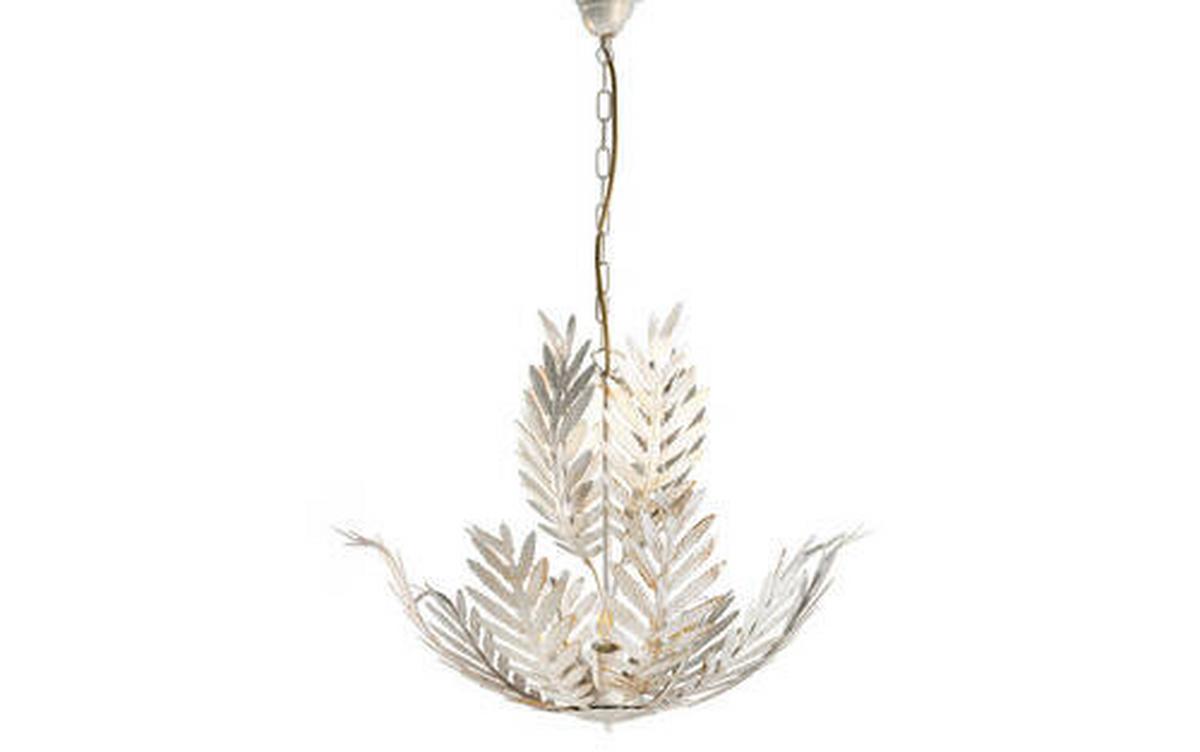 Hängeleuchte 4996/5a - Weiß, Natur, Metall (55/105cm)