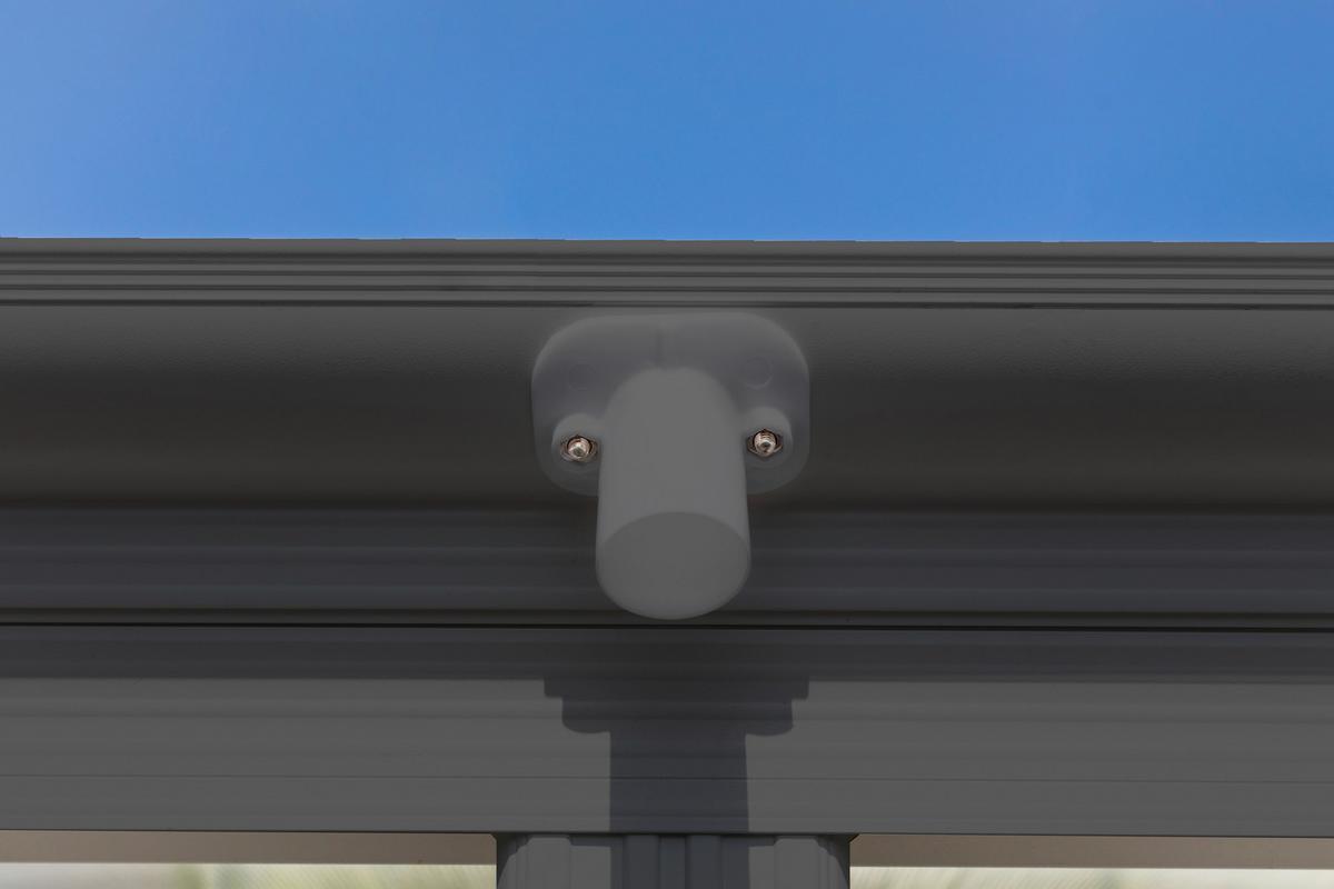 Prístrešok na auto CARPORT 15m2 - antracitová, Basics, kov/plast (305/232/503cm)