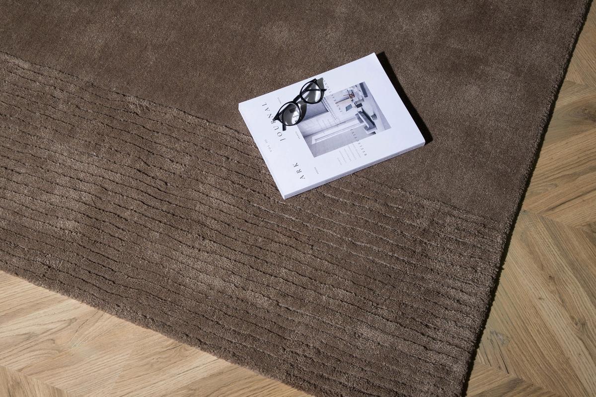Hochflorteppich Matteo - Braun, LIFESTYLE, Textil (230/160cm) - P & B