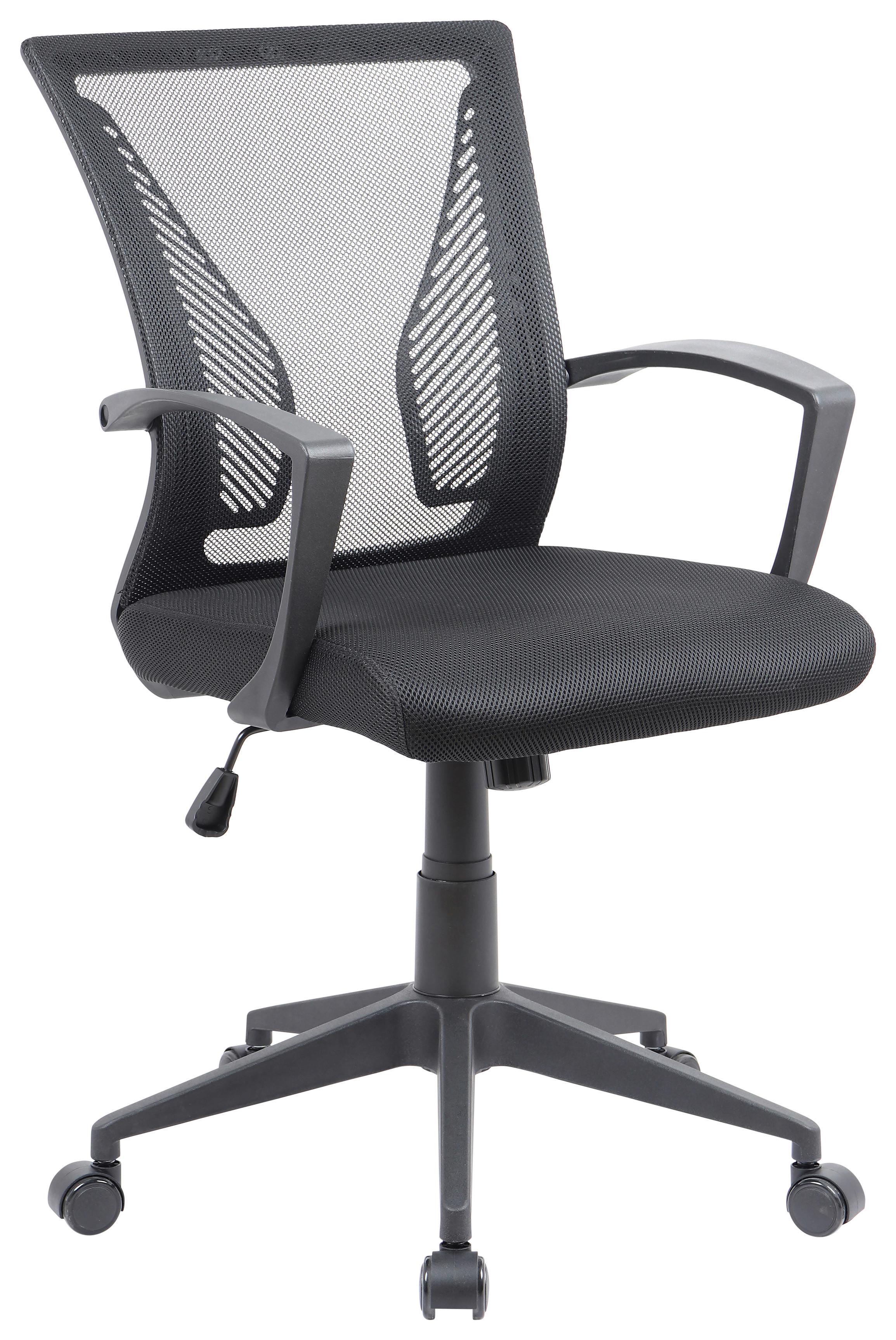 DREHSTUHL OFFILO - Schwarz, KONVENTIONELL, Kunststoff/Metall (48/92/46cm)