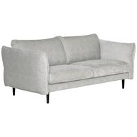 3-Sitzer-Sofa Hellgrau Ortona Flexibelle B: 223 cm - Hellgrau/Schwarz, KONVENTIONELL, Textil (223/82/99cm) - MID.YOU