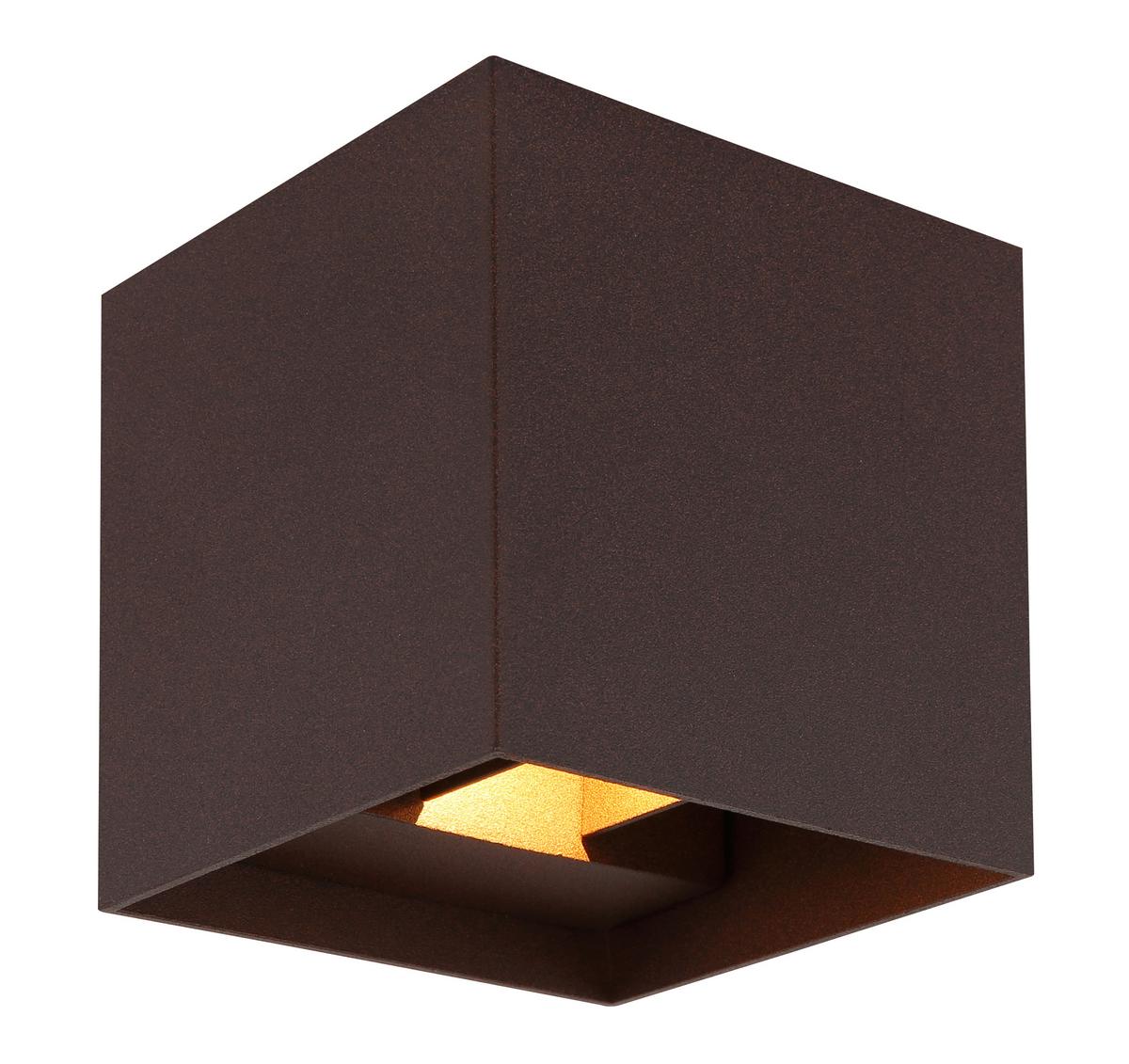 Led-außenleuchte Veronika Klar Rostfarben L: 10 Cm - Design (10/10/10cm) - Globo