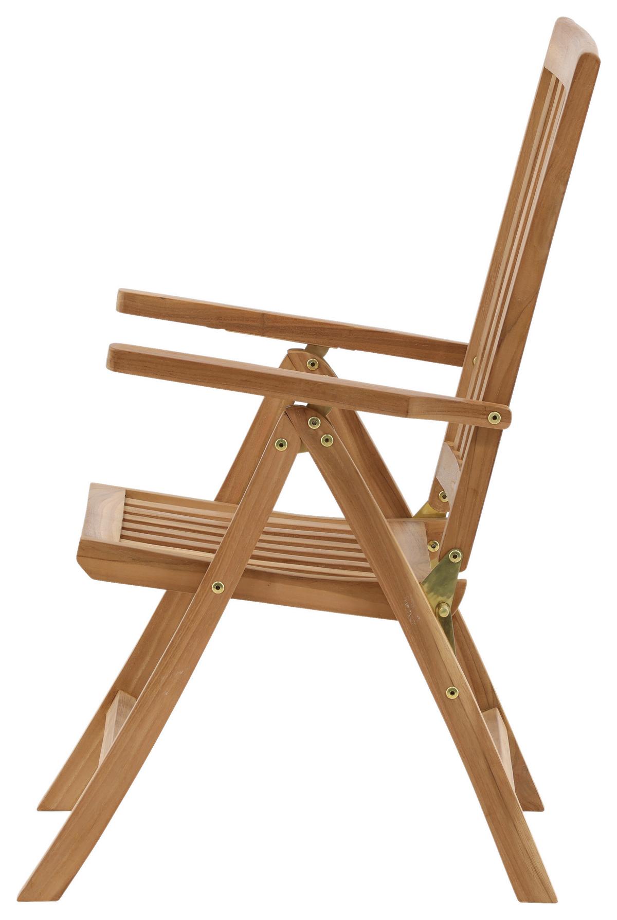 Klappstuhl Kenya - Teakfarben, KONVENTIONELL, Holz (62/105/73cm) - Gardenson