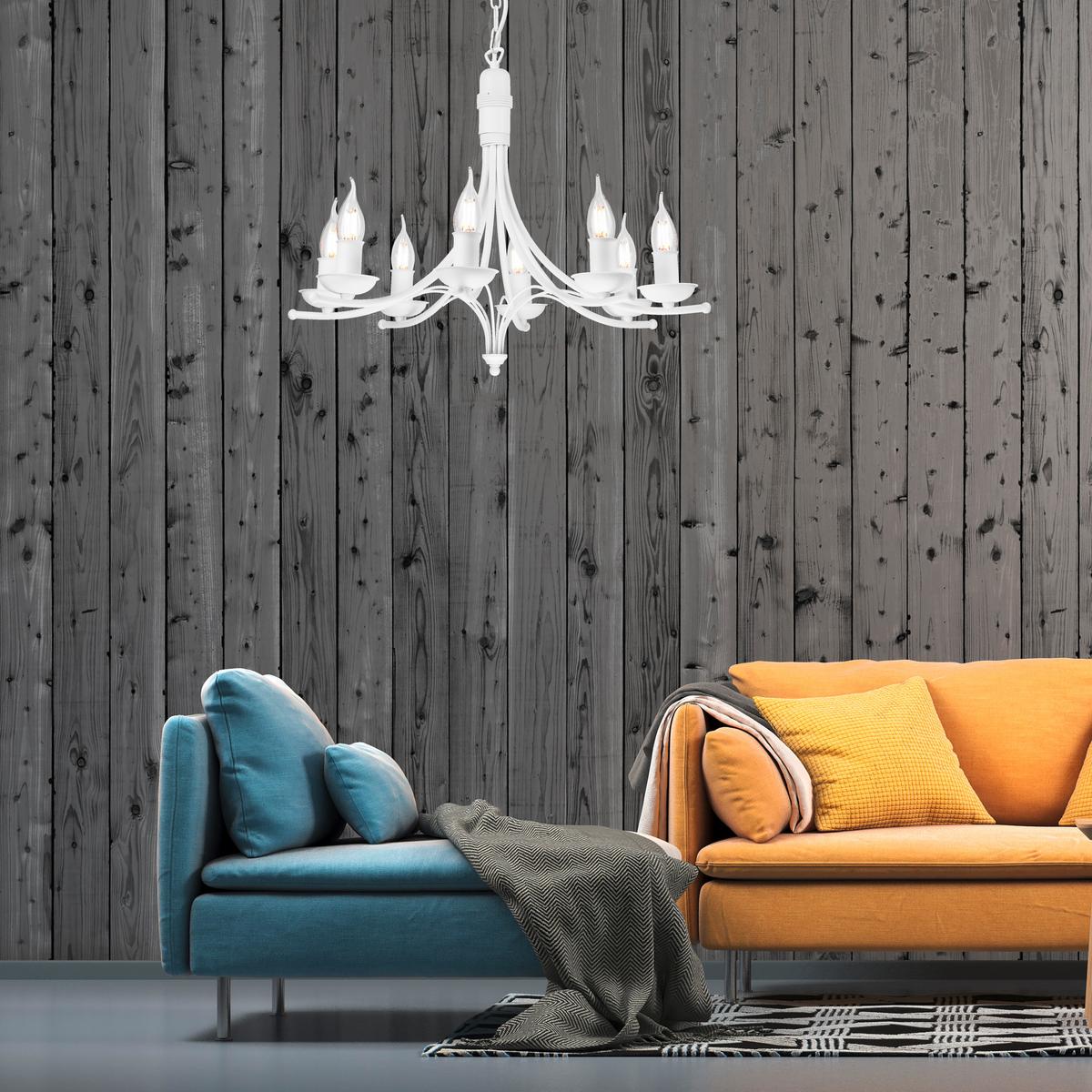 Pendelleuchte 44187_white - Weiß Hochglanz, KONVENTIONELL, Metall (58/100cm)
