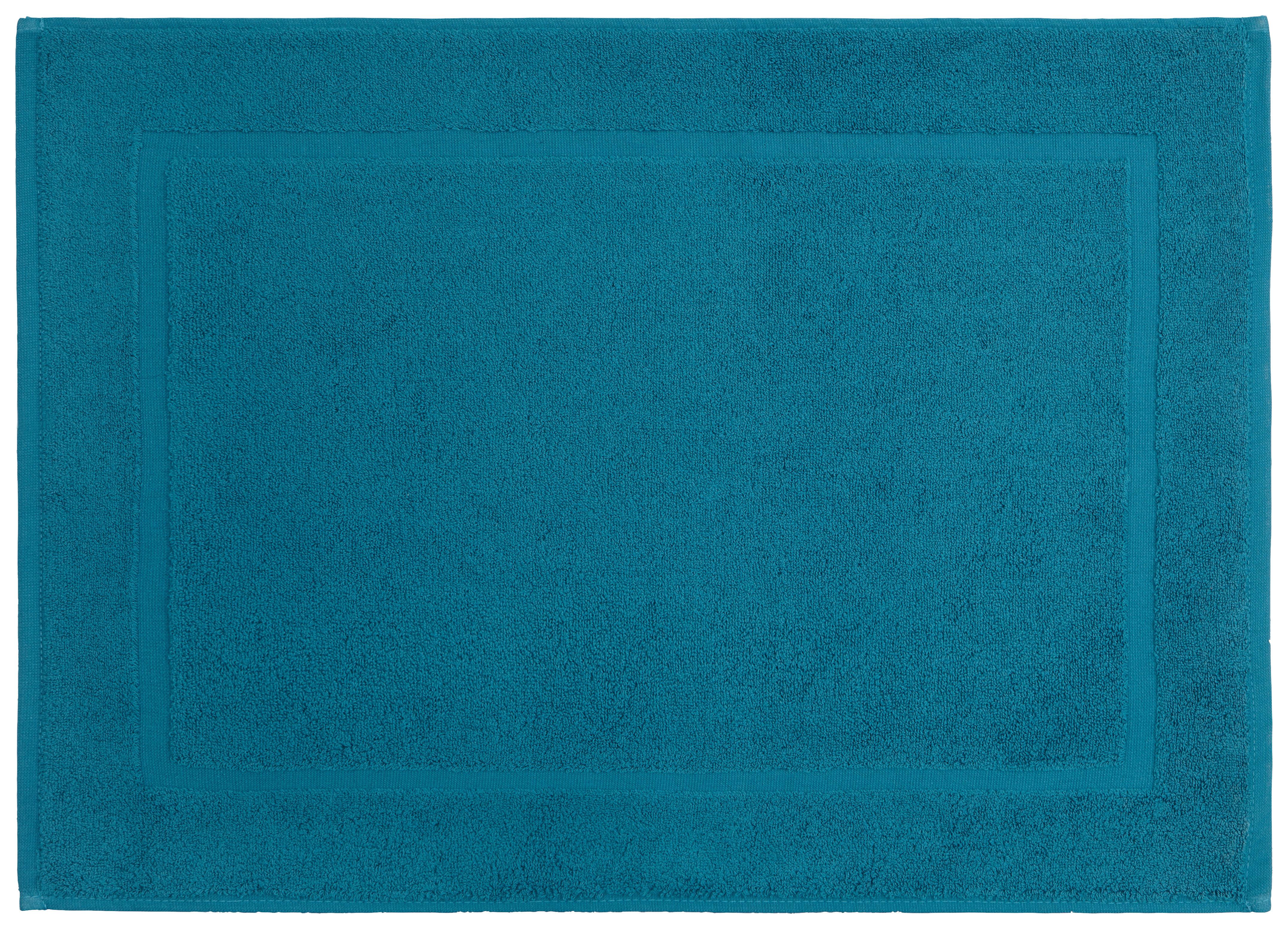 KOUPELNOVÁ PŘEDLOŽKA Melanie, 50/70cm, petrolejová - petrolej, textil (50/70cm) - Modern Living