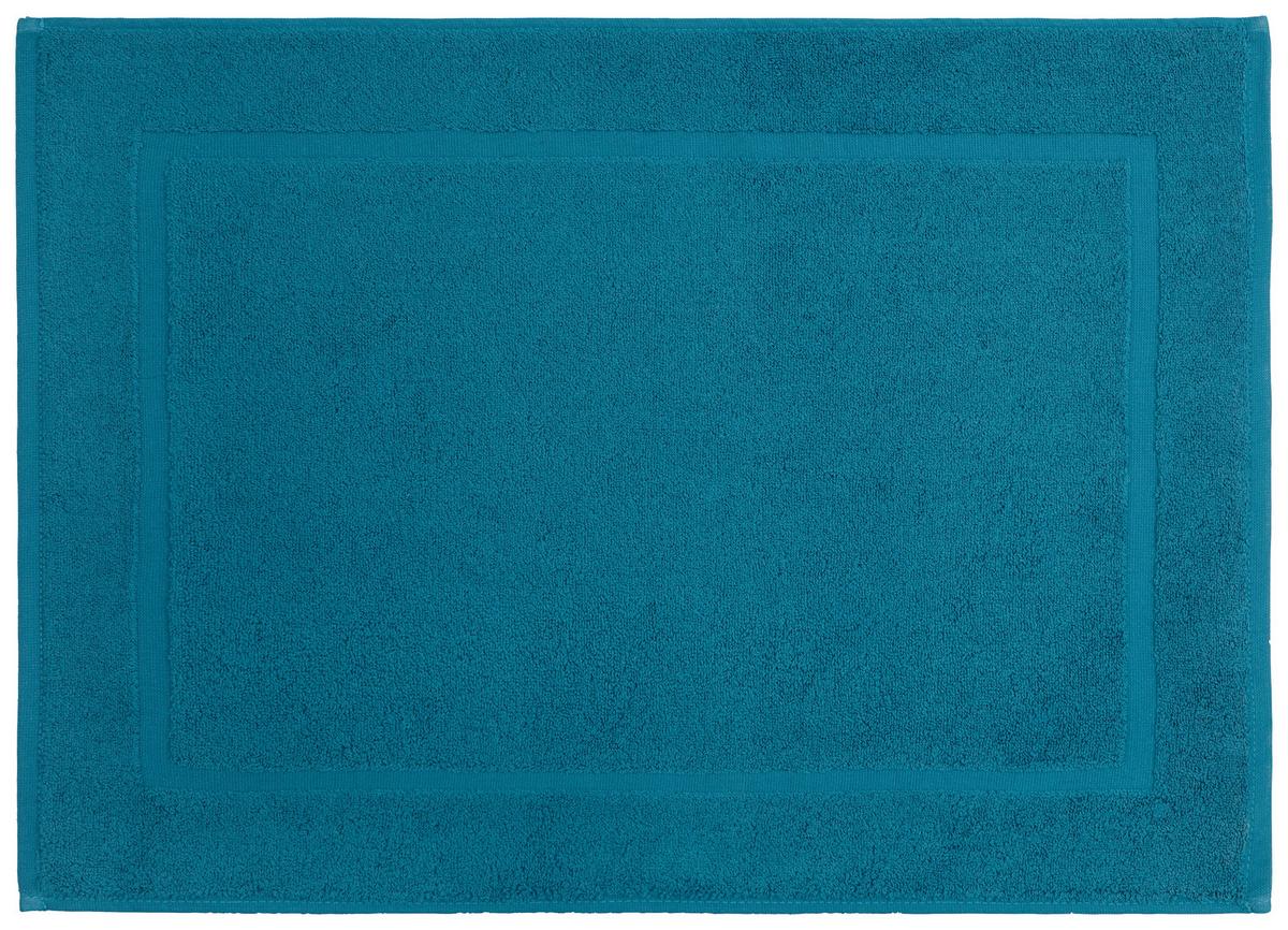 KÚPEĽŇOVÁ PREDLOŽKA Melanie, 50/70cm, petrolejová - petrolejová, textil (50/70cm) - Modern Living