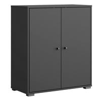 Schuhschrank Dino 014 Schwarz B: 70 cm - Schwarz, Basics, Holzwerkstoff (70/80/33cm) - P & B