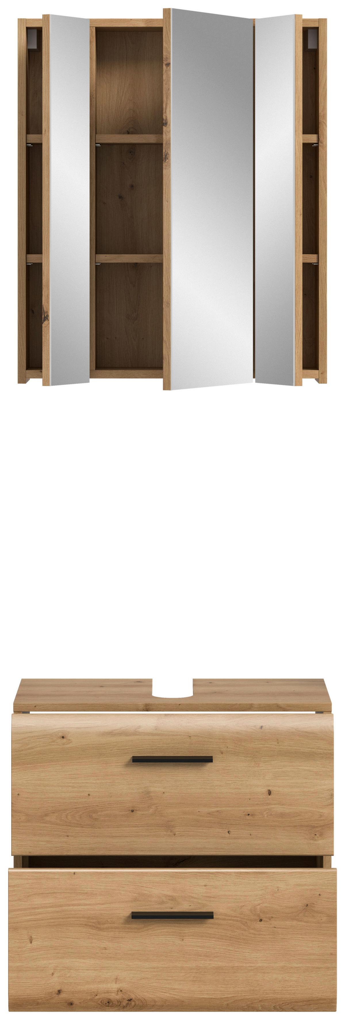 Badezimmer Ice Eiche Artisan Dekor B: 60cm - Eiche Artisan, Basics, Holzwerkstoff (60cm) - MID.YOU