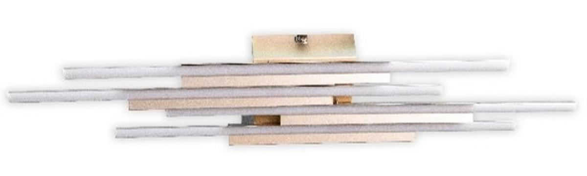 LED-Deckenleuchte Amra - Champagner, MODERN, Kunststoff/Metall (68/15/6cm) - Luca Bessoni