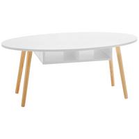 Konferenční stolek Silvio - bílá/barvy pinie, Moderní, dřevo/kompozitní dřevo (100/50/42,5cm) - Bessagi Home