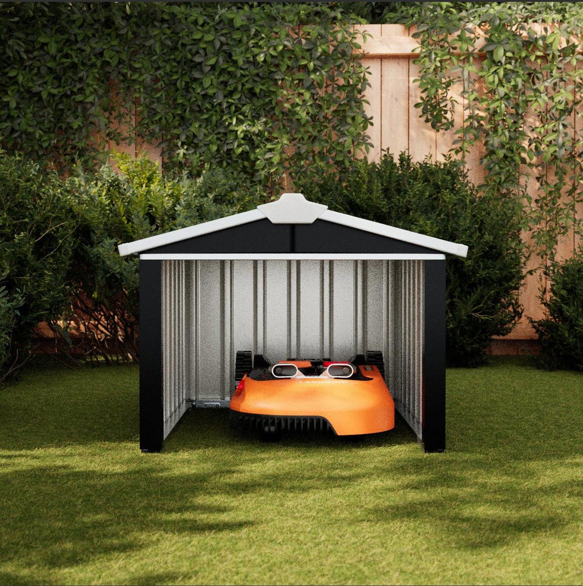 Kleingarage Robus - Anthrazit, MODERN, Metall (86/100/63,5cm) - Homezone