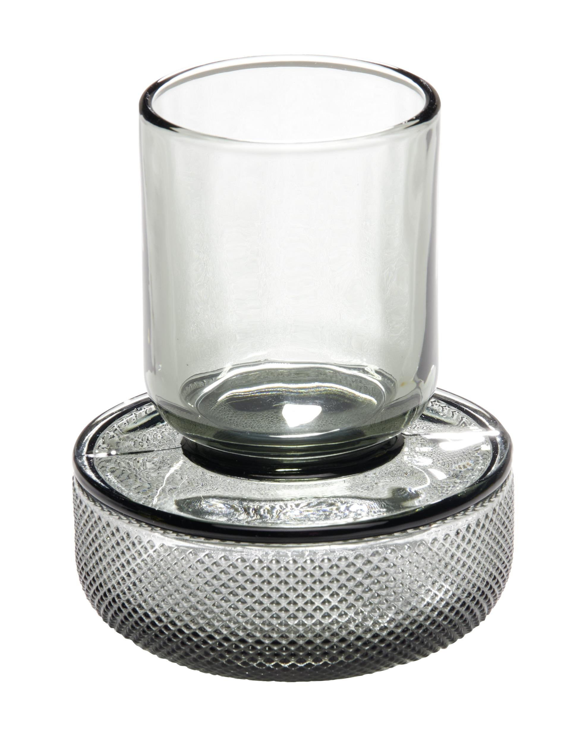 Dekoračná Dóza Smoked - sivá, sklo (10/13cm) - Modern Living
