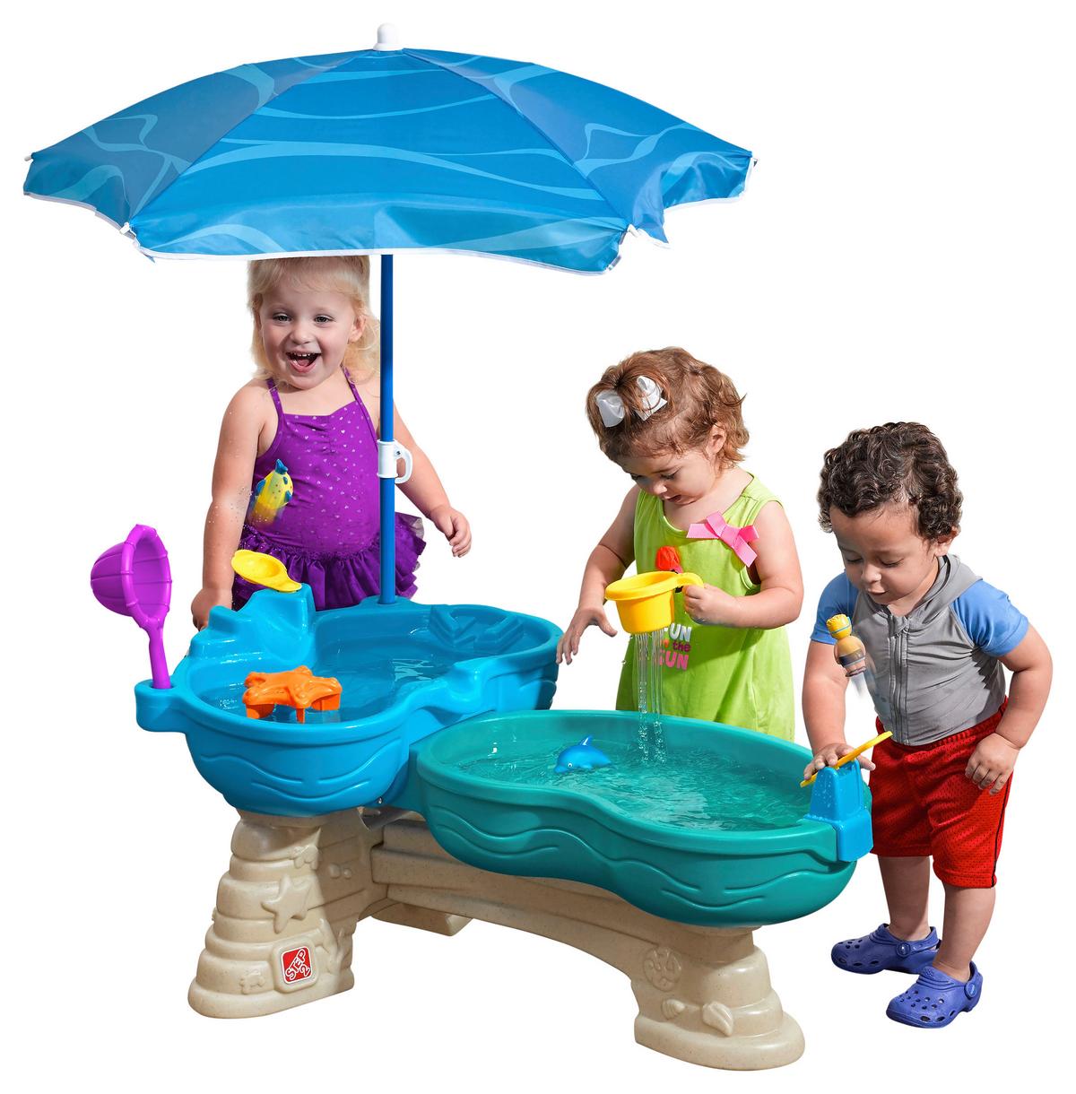 Wasserspieltisch Spill & Splash - Blau/Multicolor, KONVENTIONELL, Kunststoff (109,9/57,2/63,5cm) - Ambia Garden