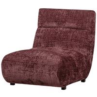 Sessel Observe Aubergine B: 75 Cm - Aubergine/Schwarz, Design, Textil (75/82/96cm) - Livetastic