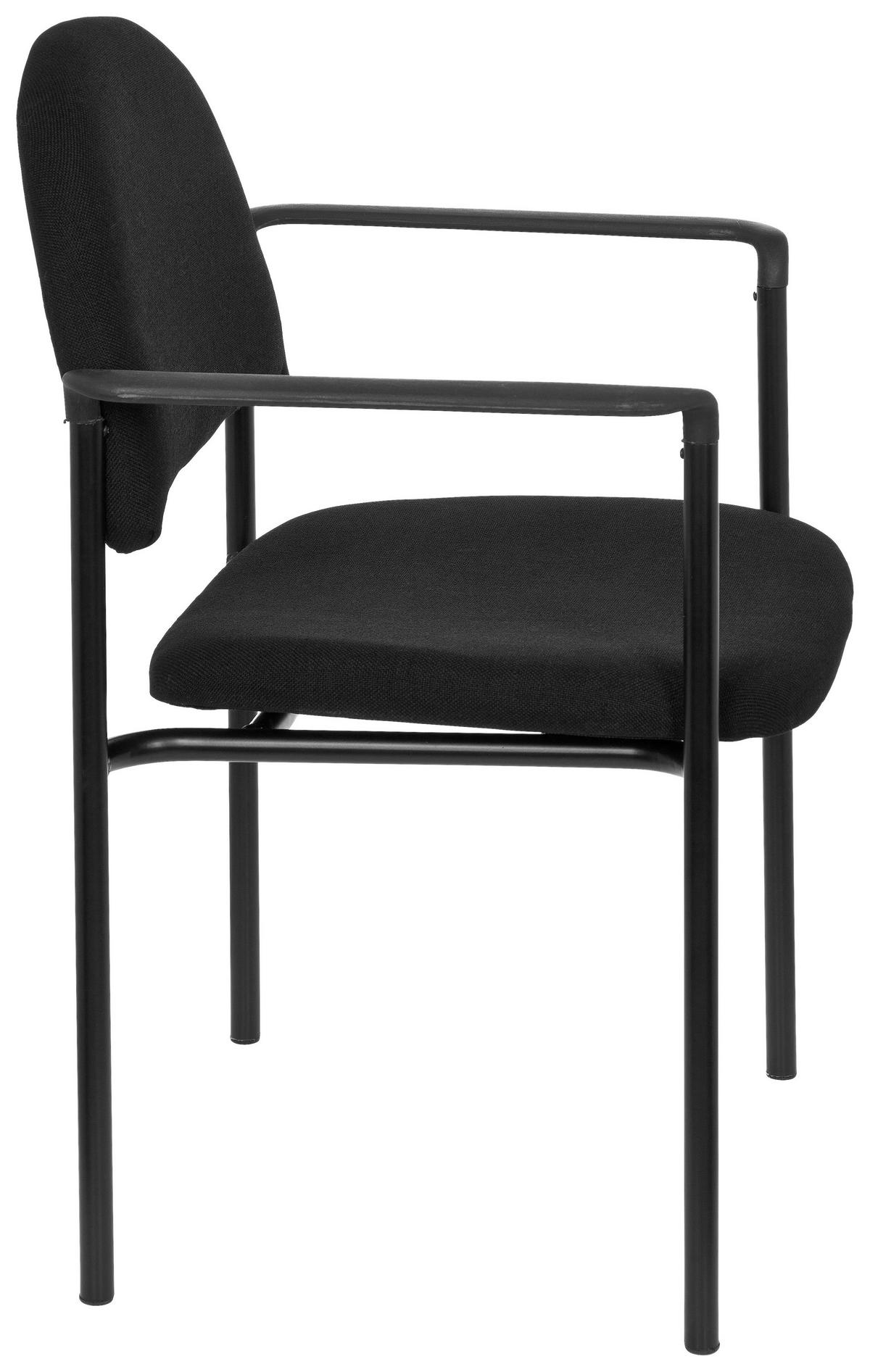 Besucherstuhl Xt 700 Schwarz Bis 120 Kg - Schwarz, Basics, Kunststoff/Textil (55/84/42cm) - MID.YOU