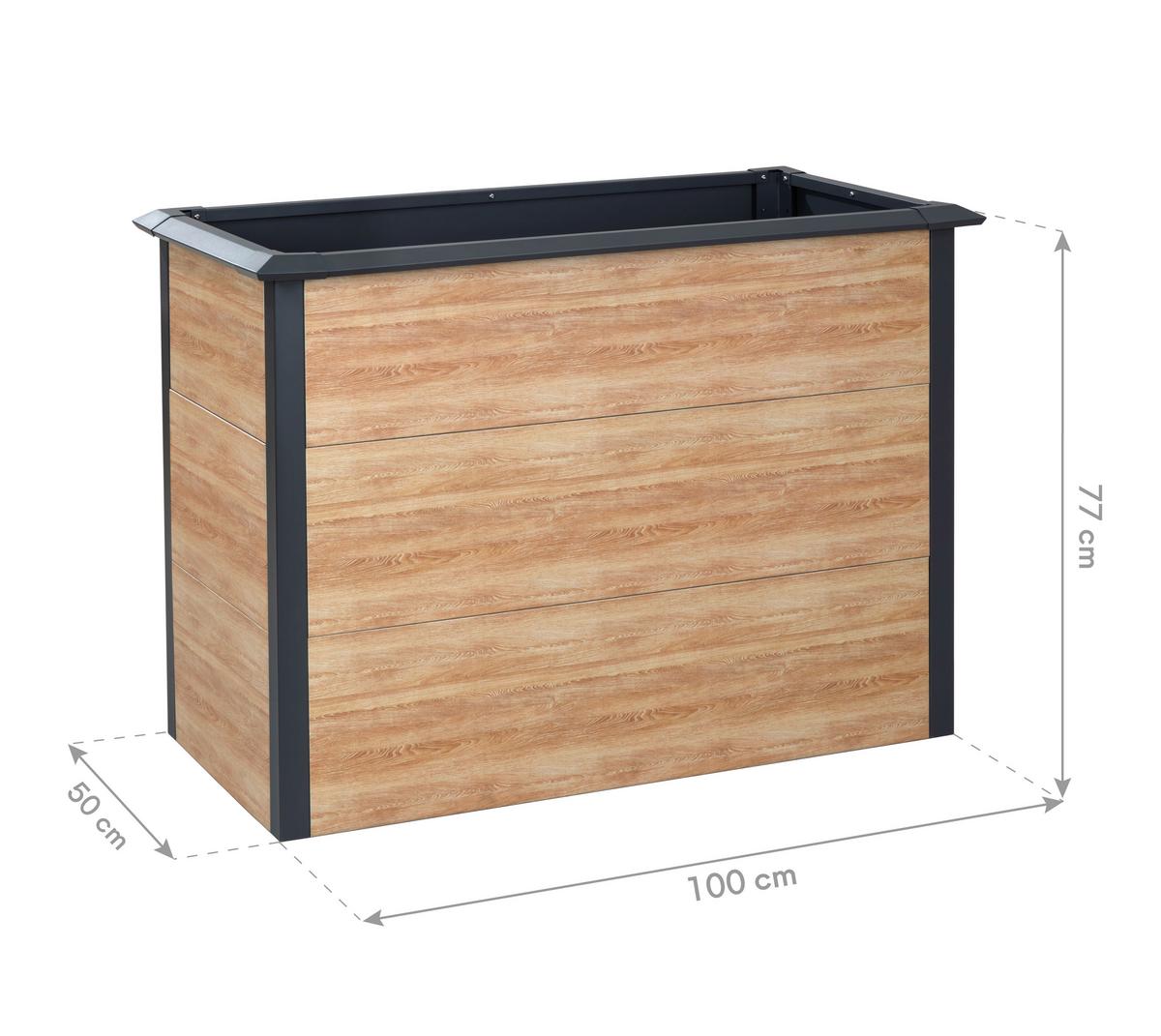 Hochbeet Primus-Multi M - Lärchefarben, KONVENTIONELL, Metall (50/100/77cm)