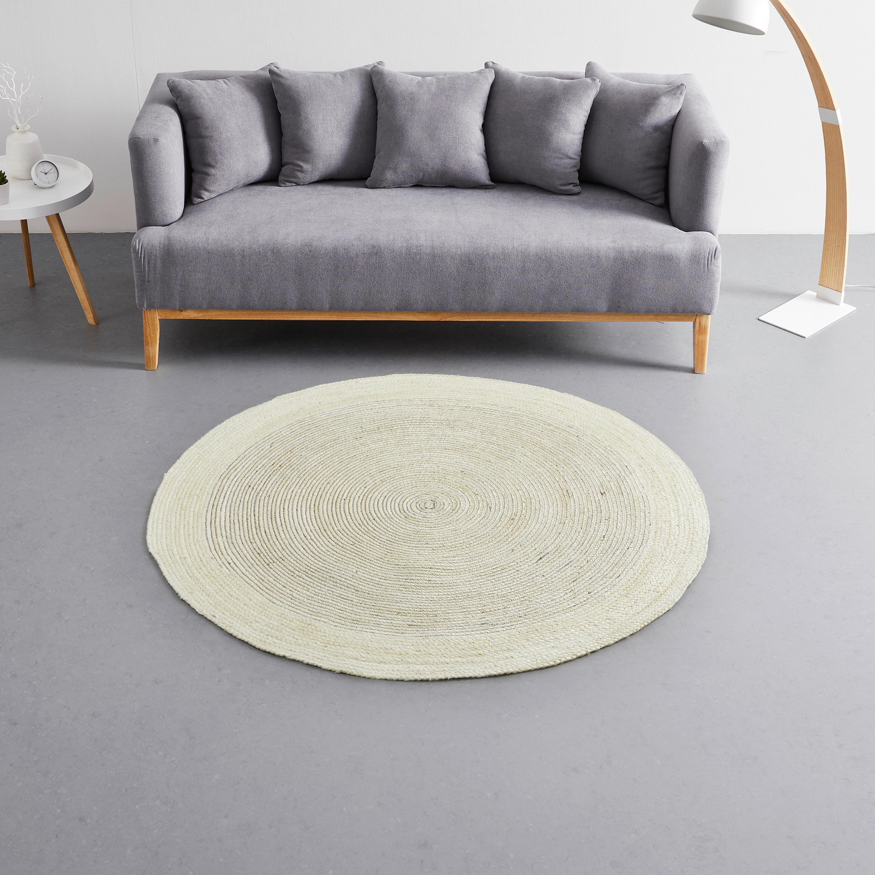 Koberec KIARA bílý 160cm - bílá, Moderní, textil (160cm) - Bessagi Home