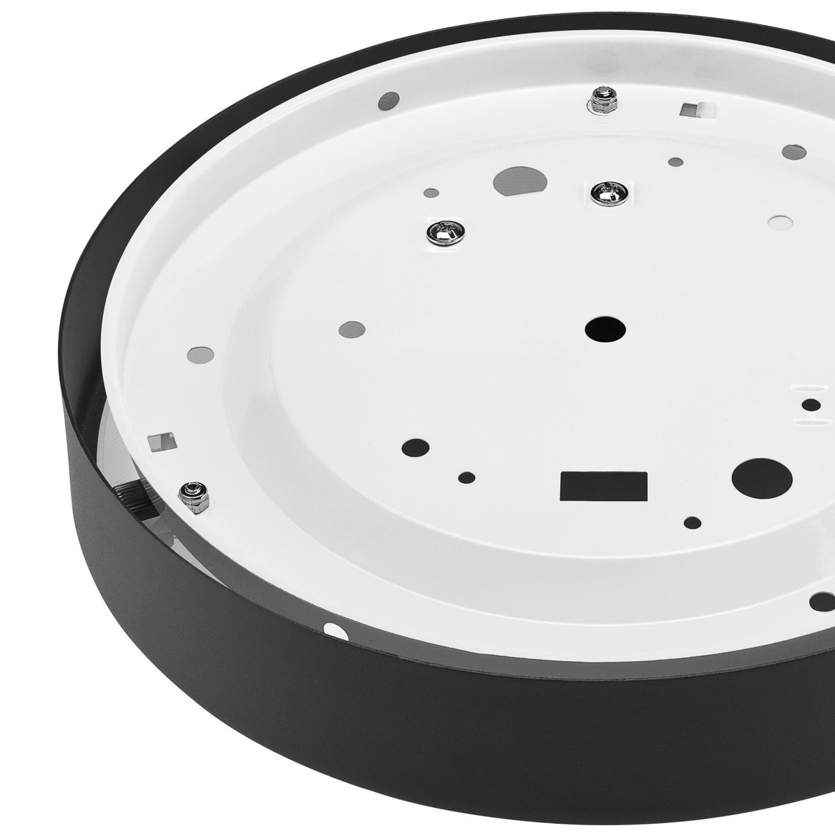 Deckenleuchte 43913_dante_black - Schwarz Hochglanz, KONVENTIONELL, Glas/Metall (26/8cm)