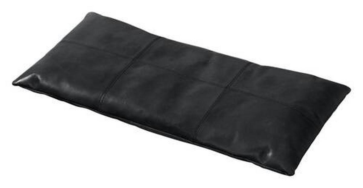 Bankauflage Lederkissen Schwarz B: 73 Cm - Schwarz, Design, Leder (73/3/35cm) - MID.YOU