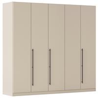 Kleiderschrank Safari B. 226 cm - Champagner, KONVENTIONELL, Holzwerkstoff (226/229/54cm)