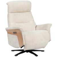 Fernsehsessel Rio - Eichefarben/Beige, MODERN, Holz/Textil (75/106/87cm)