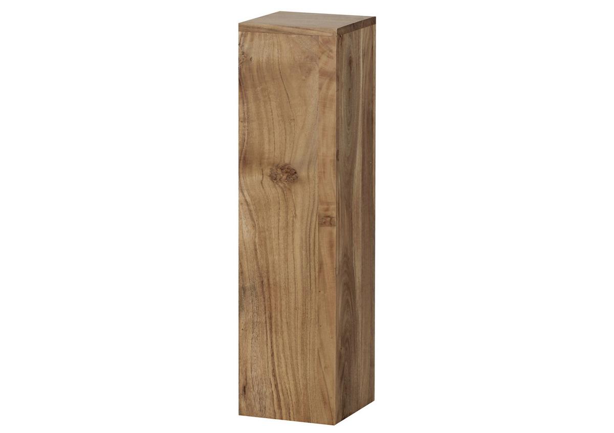 Sada stolků pod květiny sada 3ks masív - barvy akácie, Moderní, dřevo (24,5/85/24,5cm) - MID.YOU