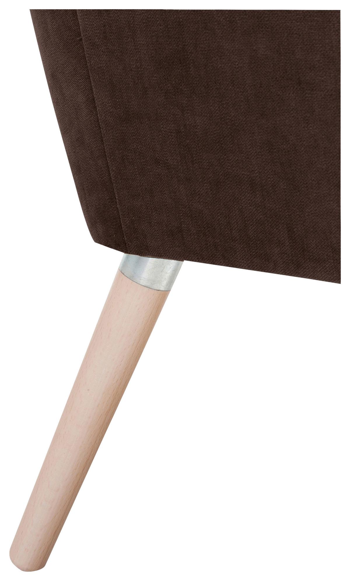 Polstersessel Mit Armlehnen Alegro Velours Braun - Buchefarben/Braun, Design, Textil (67/81/71cm) - Max Winzer