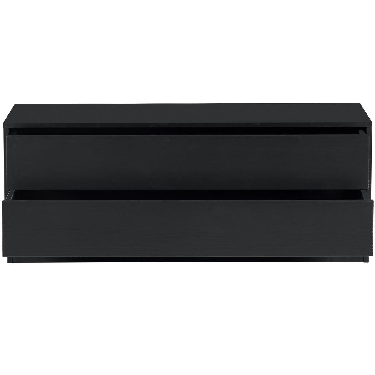 Lowboard Finca Schwarz B: 100cm - Schwarz, Design, Holz (100/40/40cm) - Livetastic