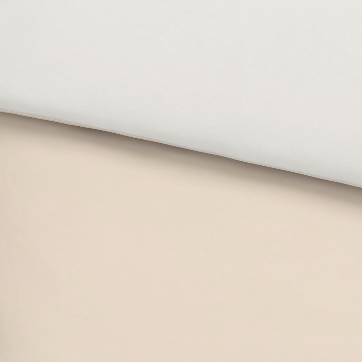 Povlečení Annika, 140/200cm, bílá,béžová - bílá/béžová, textil (140/200cm) - Modern Living