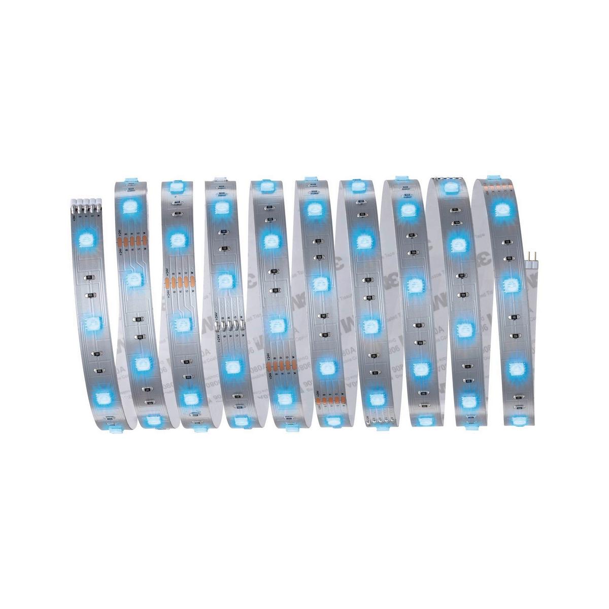 Led-streifen Farbwechsler L: 3 M Fernbedienung, Dimmbar - Silberfarben, Basics, Kunststoff (301/0,3cm) - Paulmann