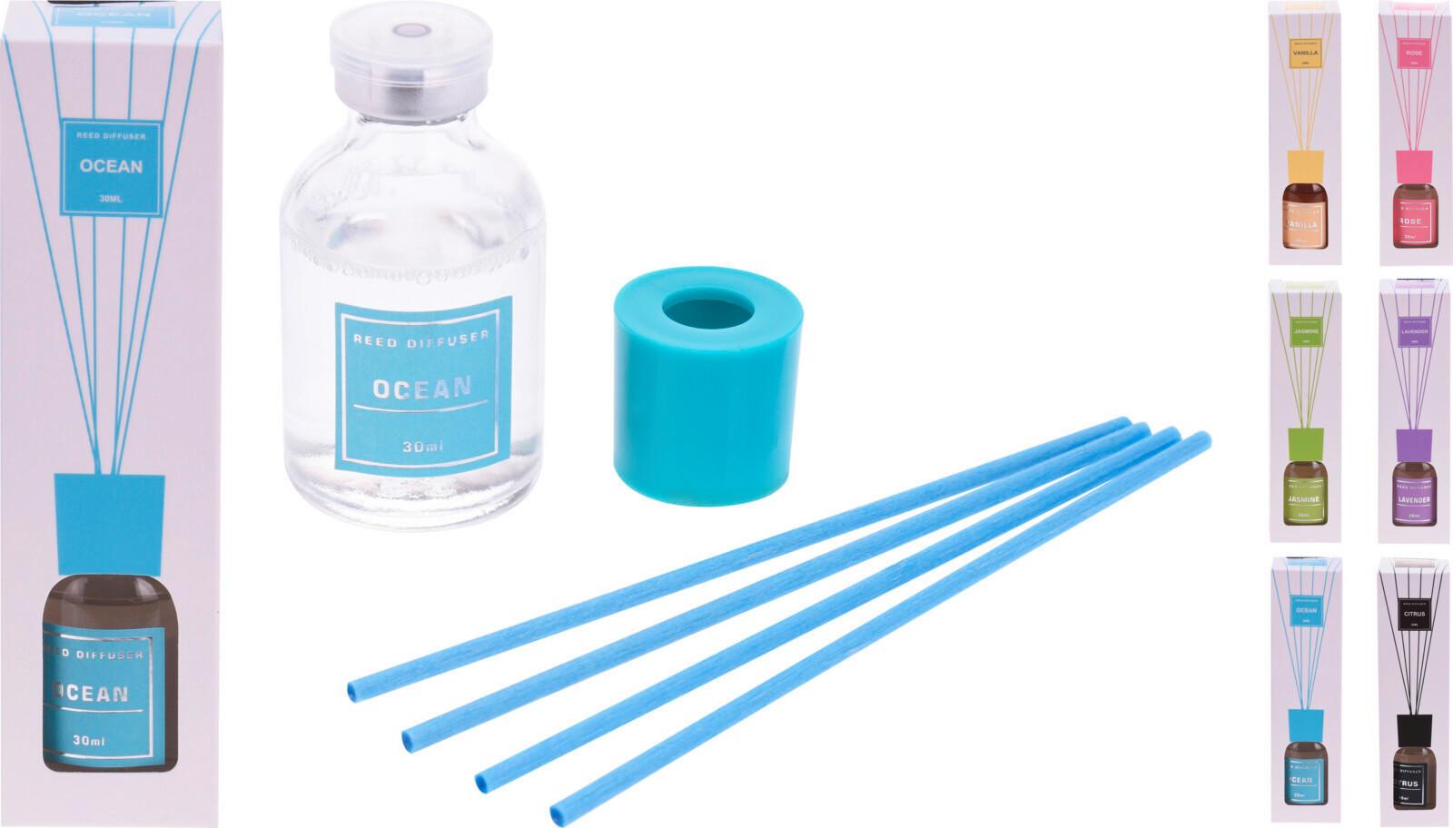 Difuzér Aria 6 rôznych vôni - Basics, sklo (30ml) - Based