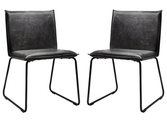 Stuhl-Set 2-Er Set Grau - Schwarz/Grau, Basics, Textil/Metall (55/79/50cm) Stuhl-Set 2-Er Set Grau - Schwarz/Grau, Basics, Textil/Metall (55/79/50cm)